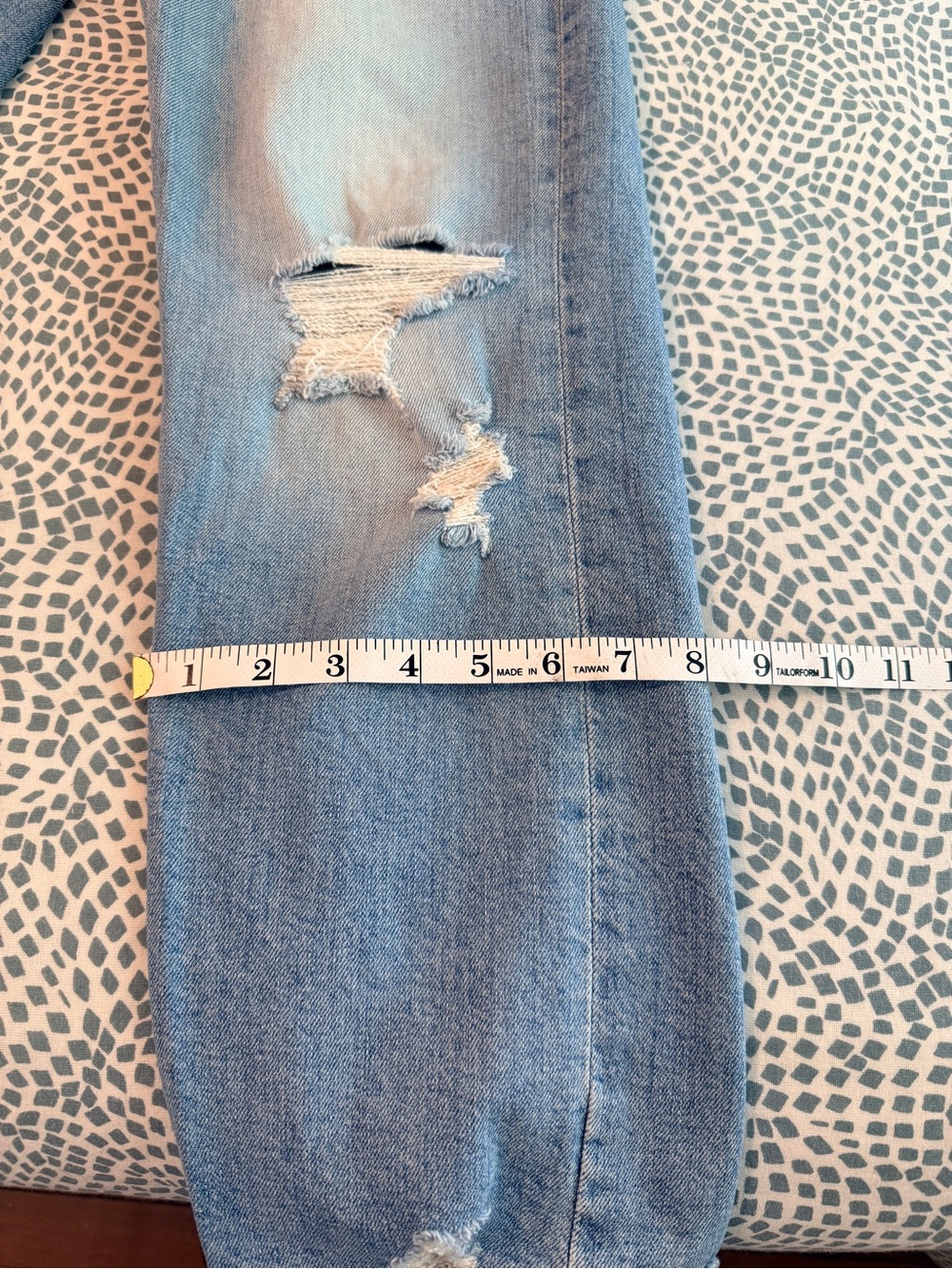MOTHER Tomcat Straight-Leg Distressed Jeans (Size 29 - runs small) - Picture 12 of 16